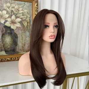 Lovestory Doreen Brown Color Lace Front Wig Pre Layered with Natural Looking Hair and Stylish Design