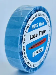 1  roll  3 Yards Long X 1.27cm WideBlue Lace Wig Tape Roll, Hypoallergenic Skin-Friendly, Fits Lace Wigs & Hair Extensions, Salon Grade Professional Quality