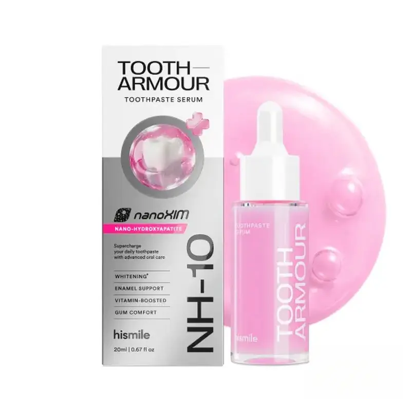 Hismile Tooth Armour Fluoride Free Toothpaste Serum, Nano Hydroxyapatite Toothpaste, Appropriate for Sensitive Teeth, Supports Tooth Enamel, Niacinamide Toothpaste, Advanced Enamel Support | 20 ml