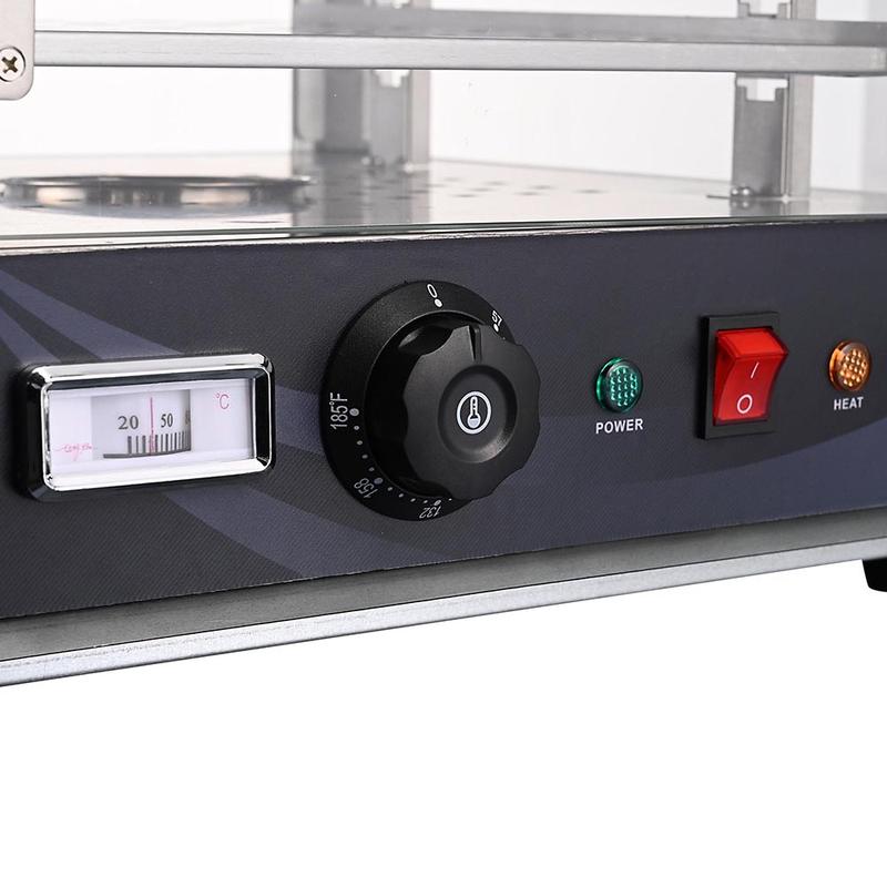 Yescom 15x15x20 3-Tier Commercial Food Warmer for Pretzel, French Fry, Hamburg, Pizza Fried Chicken