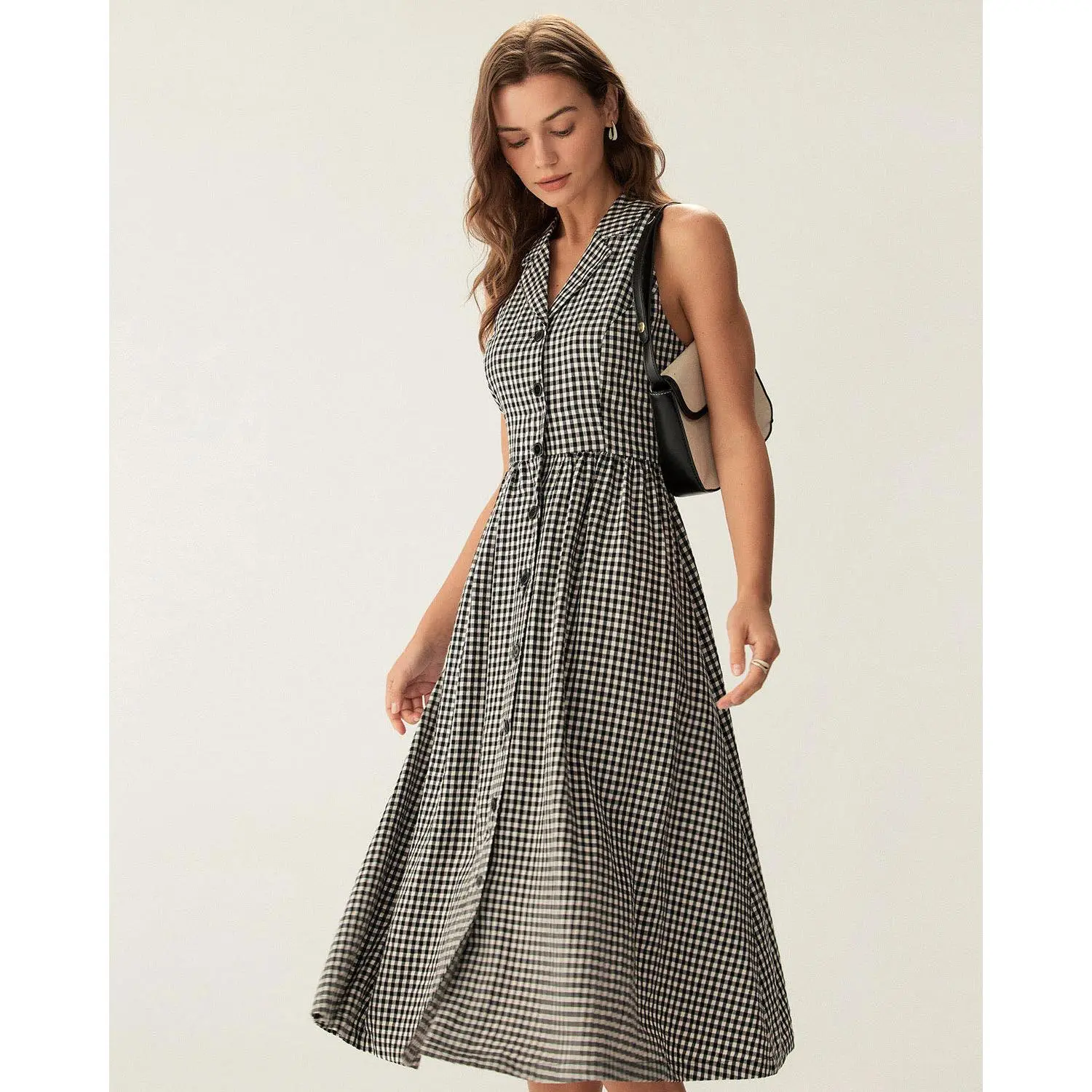 black eyelet maxi dress Vintage preppy black mini dress main image 1