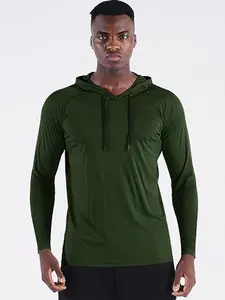 Men's Workout Long Sleeve Fishing Shirts UPF 50+ Sun Protection Dry Fit Hoodies Mens Big and Tall Hoodies Pullover Loose Fit Casual Athletic Long Sleeve Hooded Sweatshirts Lightweight Athletic Pullover for Workout & Running Breathable Long Sleeve Gym Top