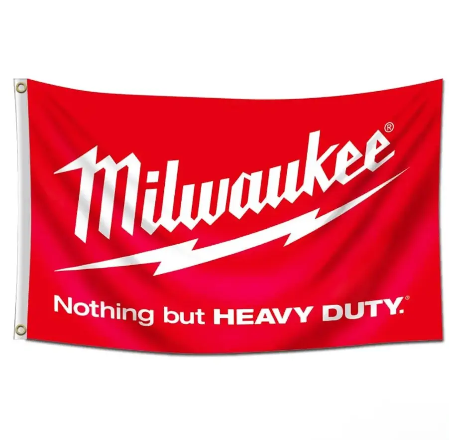 Milwaukee 3x5 red flag nothing but heavy duty 2SD Chuck