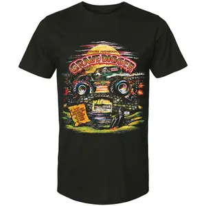 Retro Vintage 80s Dennis Anderson's Grave Digger Monster Truck T-shirt, Monster Truck Shirt, Monster Jam Fans
