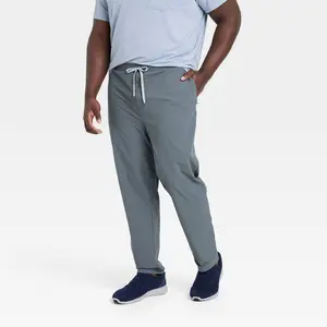 Men's Big 360 Lifestyle Drawstring Pants - All In Motion Gray 2XL: Moisture Wicking, Quick Dry, UPF 50+