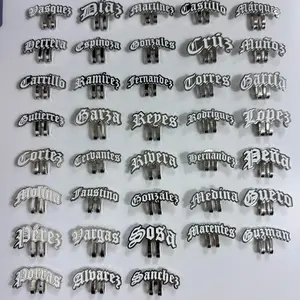 Last Name Hat Metallic Clips