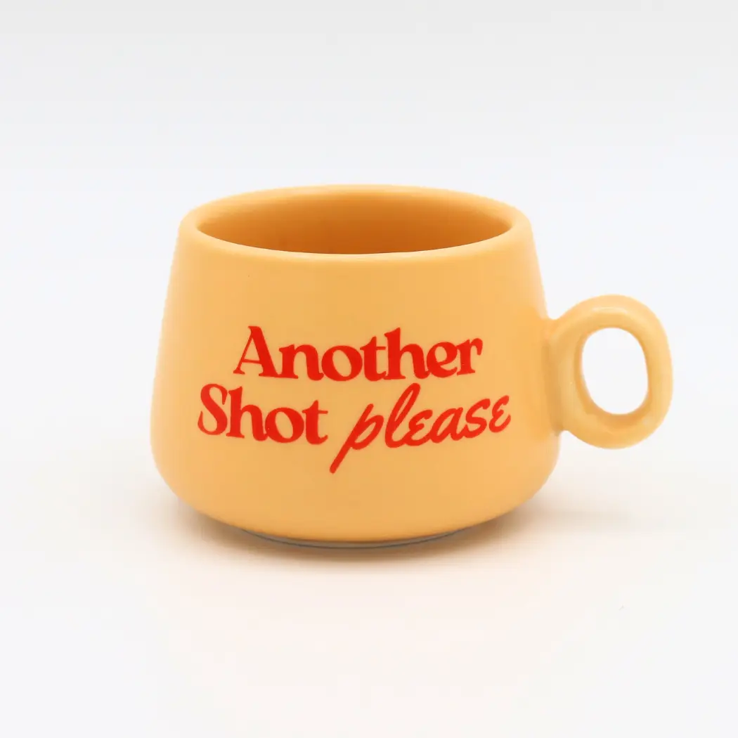 Ceramic Cappuccino Mug - Reusable, Washable Drink Cup for Shot Serving Needs, Coffee, 2Oz