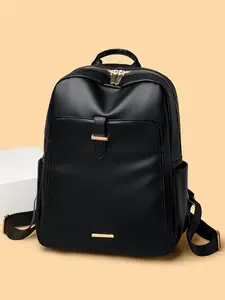 Women's New Soft Leather Backpack, Vintage Fashion Crossbody Bag, Korean Style Versatile Shoulder Bag, Large Capacity Travel Computer Backpack, Casual Travel Backpack