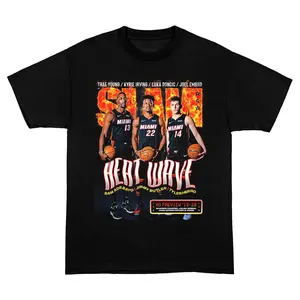 Vintage Style Miami Heat Culture Graphic Tee, Butler Adebayo Herro T-Shirt, 90s NBA Inspired Shirt