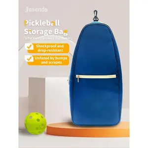NEW! Jusenda Blue Pickleball Storage Bag Can Store 2 Rackets&4 Balls,Multi Functional Shoulder Sports Bag,Pickleball Racket Bag ,Valentine's Day Gift