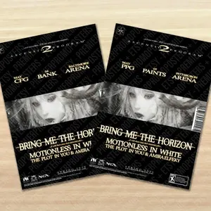 Bring Me The Horizon 2026 USA Ascension Program 2 Promo Unique Dated Concert Show Poster - All dates from North American Tour available!