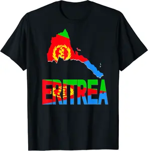 Eritrea map Eritrean flag Africa t-shirt - Nafeesaami Shop 86B07PM2VRTP