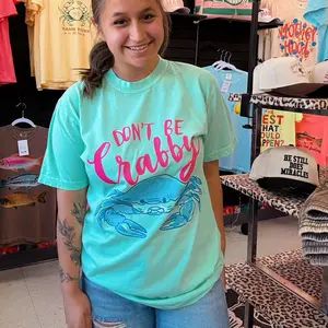 Don’t  be crabby island reef Comfort Color Tshirt  T-shirt, Summer Tshirt, Trendy Tshirt, Viral Tshirt,