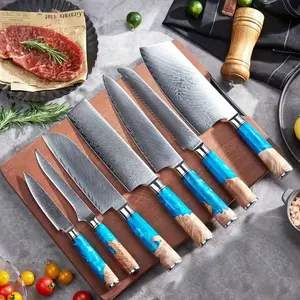 7pcs/3pcs Professional Kitchen Knife Set, High Carbon Stainless Steel Chef Knives, Exquisite Appearance, Sharp and Durable, Easy to Clean and Maintain, Suitable for Butchering Meat and Cutting Fruits and Vegetables. Knives