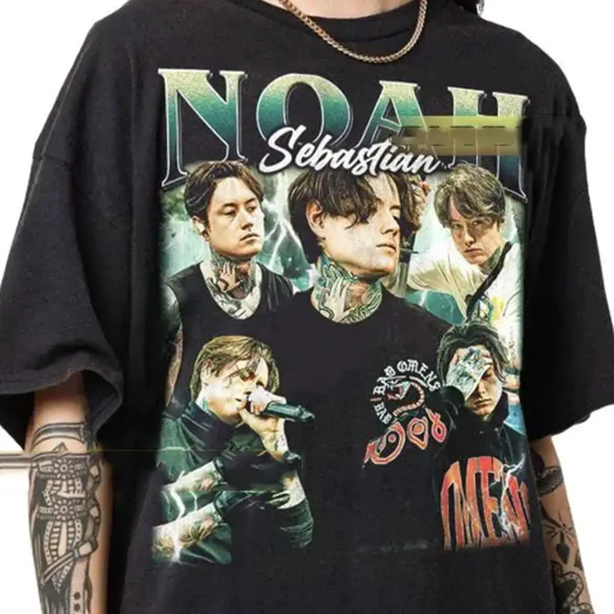Vintage Metalcore Noahh Sebasstian Style Shirt, Alternative Rock Inspired Graphic Tee