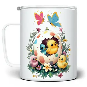 LOFTIPOP Cute Easter Chicks Mug, Easter Egg Cup, Spring Gifts, Designed and Printed in the USA by Loftipop