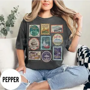 [ Sale Up To 40%] Comfort Colors Vintage Theme Park Stamps T-Shirt – Retro 2026 Castle Family Matching Trip Shirt, Happy Ever After Land Graphic Tee, Wildest Ride Gift