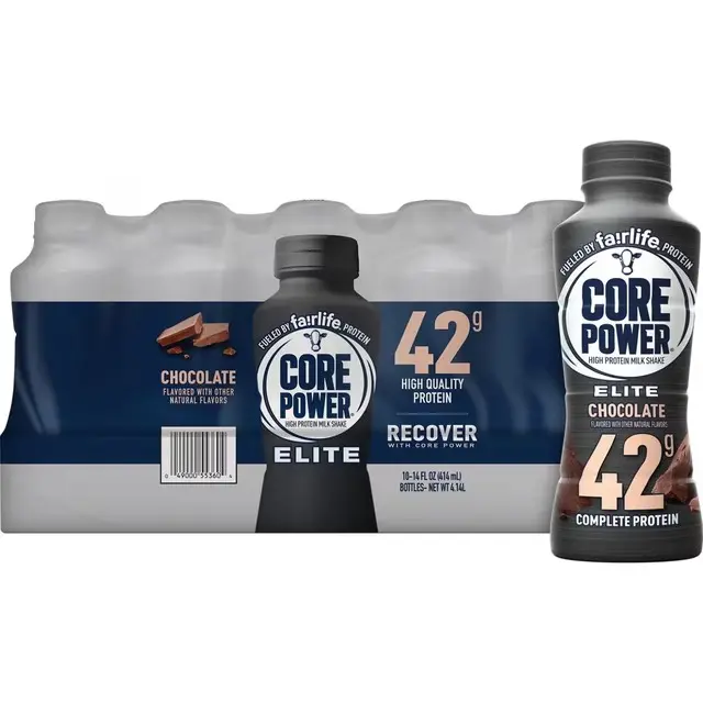 Core Power Elite High Protein Shake - 42g  Complete Dietary Protein Supplement Beverages, 14 oz Bottle pack of 10 Health Drinnk Mix