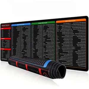Ergonomic Anti-Slip Office Mouse Pad with Windows & Ms Shortcuts, Compact Design for Efficient Workstation Setup, Mousepad, Keyboard Mouse Pad