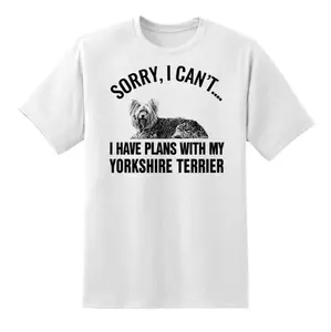 Charming Yorkshire Terrier Graphic Tee For Men A Stylish Canine Themed Apparel Choice