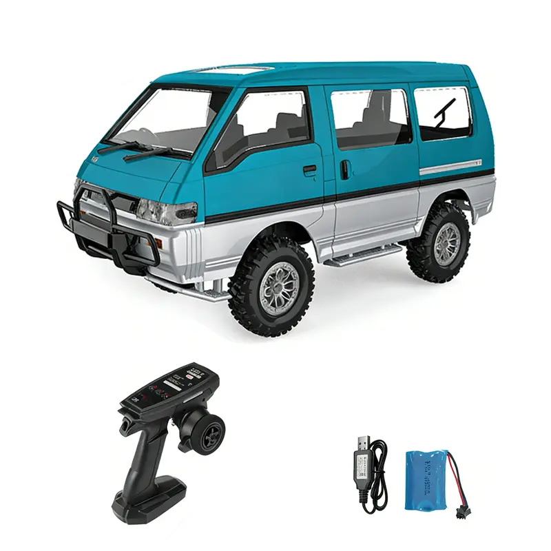 1/12 Scale 4WD Off-Road RC Cars - RTR Battery-Powered Remote Control Crawler Truck with 2-Speed Metal Gearbox, Brush Motor, ESC, Servo, LED Light, Built-in Li-ion Battery, Outdoor Toy for Ages 12+