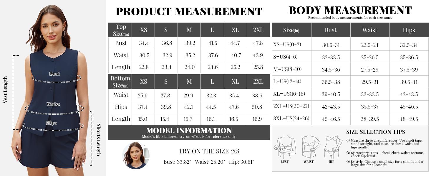 Casly Lamiit Women's 2 Piece Blazer Suit Set Summer Business Matching Sets Crew Neck Button Vest Shorts Dressy Work Outfits Casual Classy Design Soft Comfort Material Trendy Design #Springfresh