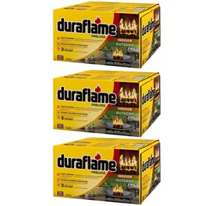 Duraflame 4.5lb Indoor Outdoor Fireplace Fire Pit Firelog, 3 Hr Burn Time, 18 Pk