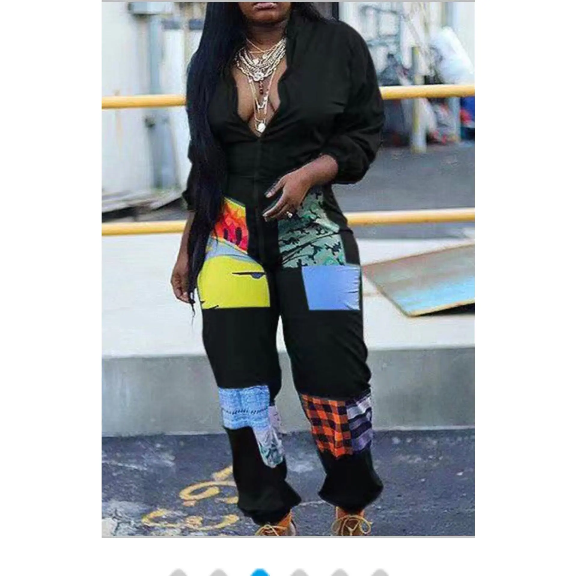 Patchwork Jumpsuit