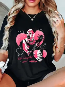 100% Cotton Terrifier I Heart Art Creepy Valentine's Day Horror Movie T-Shirt