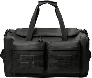 Tactical MOLLE Duffel Bag Heavy Duty Military Gym & Travel Bag, Multiple Compartments, Water-Resistant, Carry-On