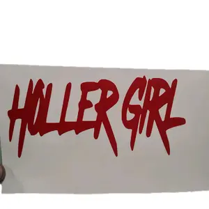 Holler Girl, Blue Collar Car or Truck Decal - Personalized Sticker