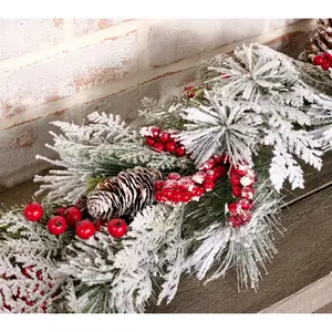 4' Snowy Berry and Pine Garland by Valerie