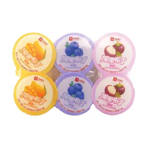 BESTORE Coconut Pudding - Mango, Blueberry & Mangosteen Flavor - 6 Cups, 720g - Delicious & Creamy Dessert