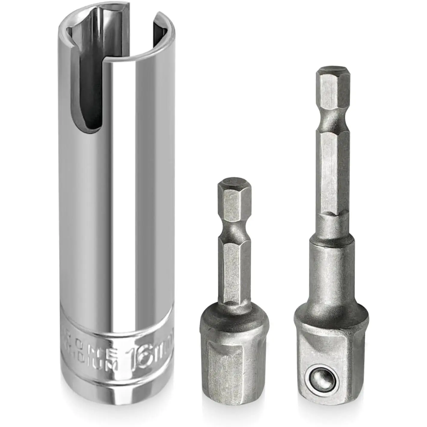 Stainless Steel Scissor Jack Slotted Drill kit with 2 Adapter and Crank Handle Replacement 3/8 Socket Fits for Pop-up Camper RV Manual Scissor Jacks C-Jack Stabilizing Jack T-Slot Drill Attachment