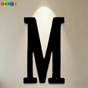 1pc Letter M Metal Wall Art, Bold Letter M Statue Mural, Ideal Gift for New Year, Christmas, Monogram Decor Enthusiasts, Rust-Resistant Metal Wall Decor Wall Sculptures, Perfect for Indoor Wall & Outdoor Fence, Stylish Personalized Wall Decor