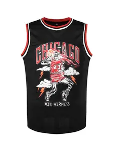 CHICAGO stitched Men's Casual Sporty Sleeveless Basketball Jersey for Training Competition, Vintage Jerseys, Men's Sport &Outdoor Clothing, Gift For Basketball Fan
