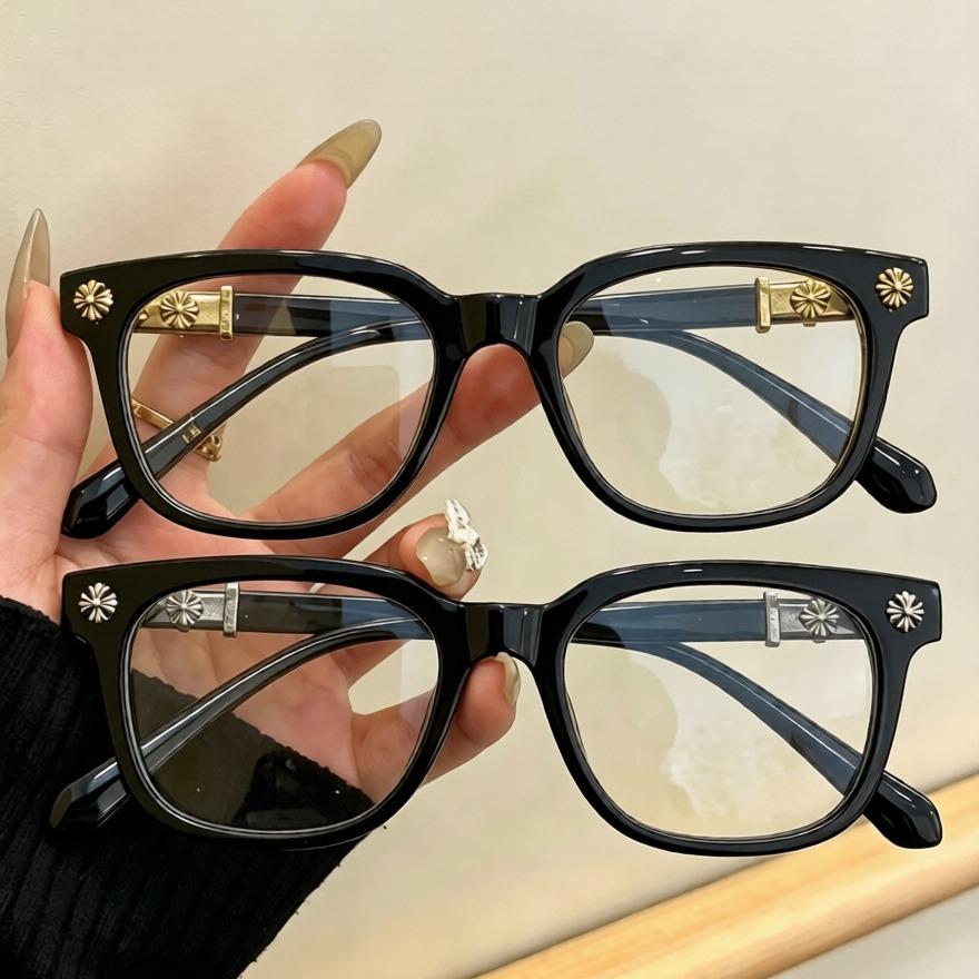 Fashionable Metal Square Anti-Blue Light Glasses – Casual, All-Season, Flat Lens Fashionable Metal Square Anti-Blue Light Glasses – Casual, All-Season, Flat Lens