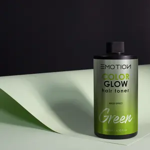 Emotion Color Glow Green Hair Toner with High-Quality Pigments & Fruit Acids for Enhanced Luminosity and Hydration 500ml