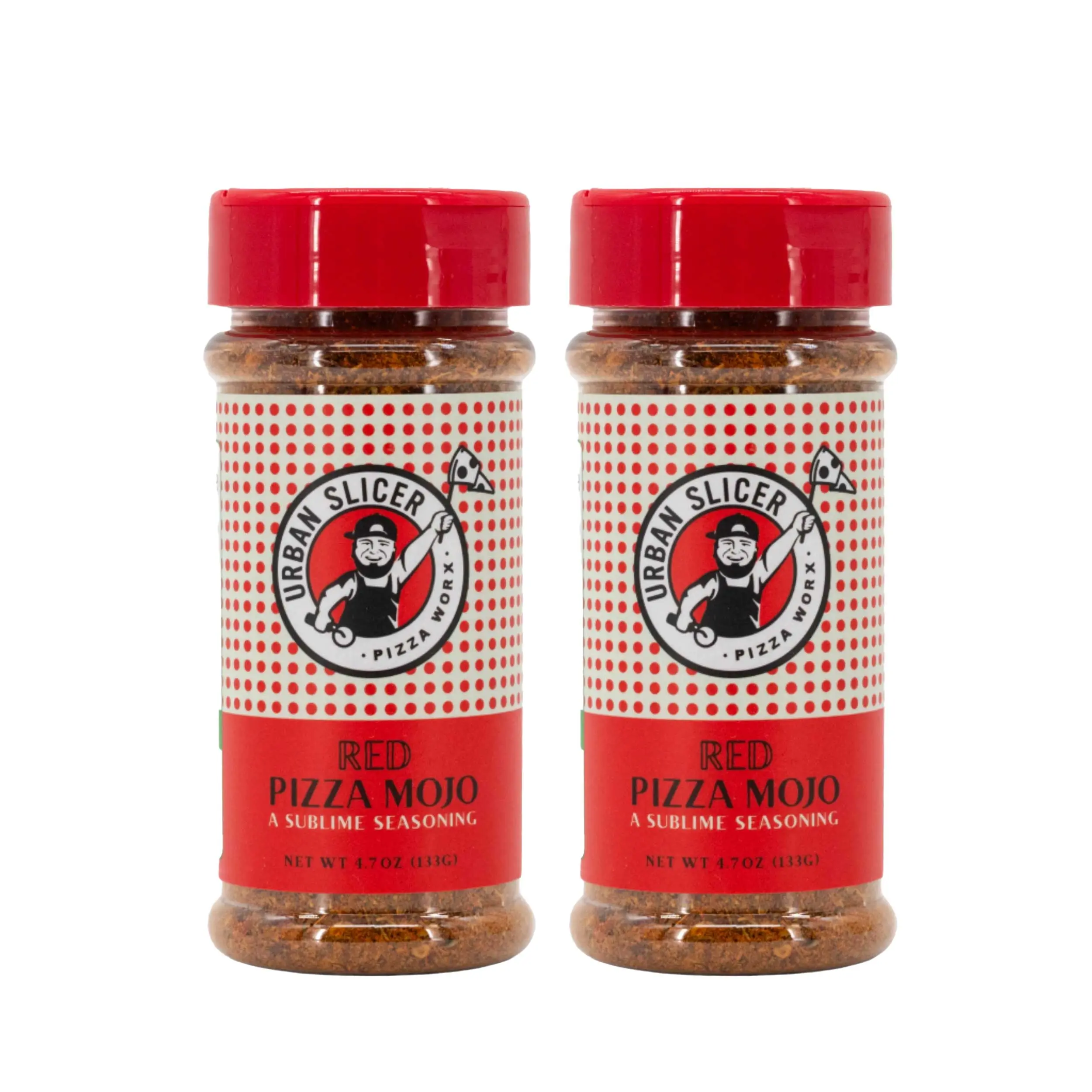 Red Pizza Mojo Pizza Seasoning | Pack of 2 | 4.7 oz | Urban Slicer Pizza Worx