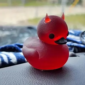 Demon Duck Gothic Gift, Halloween Small Demon Duck Desktop Decoration, Car Decor, Dashboard Duck Ornament, Desk Decoration Gift