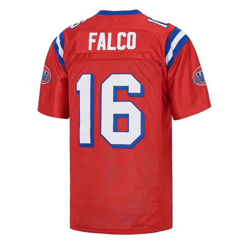 Men's American Football Jerseys #16 Movie Sports Jersey Shane Falco The Replacements Shirt Embroidery For Party Gameworn Jersey Coach Prime Red White S-3XL Polyester V-neck Mesh Ventilation Sports Top Competition Day Training Clothing