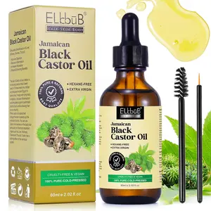 Jamaican Black Castor Oil - for Hair Growth Skin Condition, Eyebrows Eyelashes, Nail Care Grow, Moisturizing Massage Oil for Aromatherapy 2 fl oz