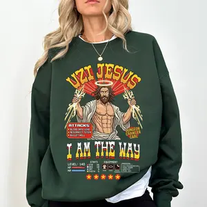 I Am The Way Shirt, Dungeon Crawler Carl, Uzi Jesus, Princess Donut Tee, Book Lover Gift Shirt, Unisex Sweater Pullover Tee