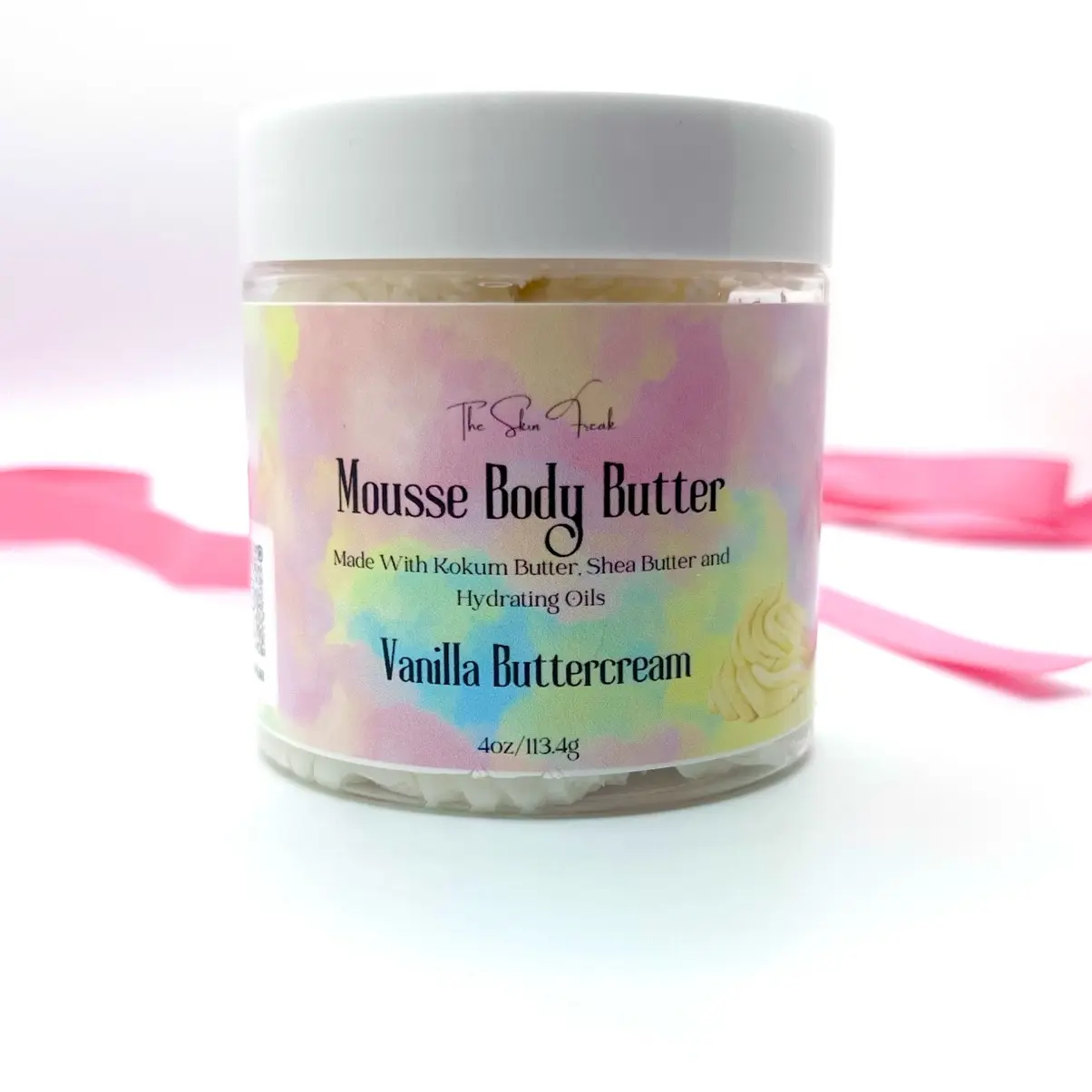 Vanilla Butter Cream Mousse Body Butter for Moisturizing and Skincare - Moisturizers butter body Hydrating Scented Moisture Sensitive Smooth Comfort Silky Scent