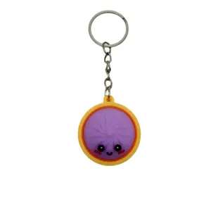 6Pcs Cute Mini Dumpling Keychain, Adorable Cartoon Pendant Soft Durable Charm for Keys Backpacks Bags Ideal Gift