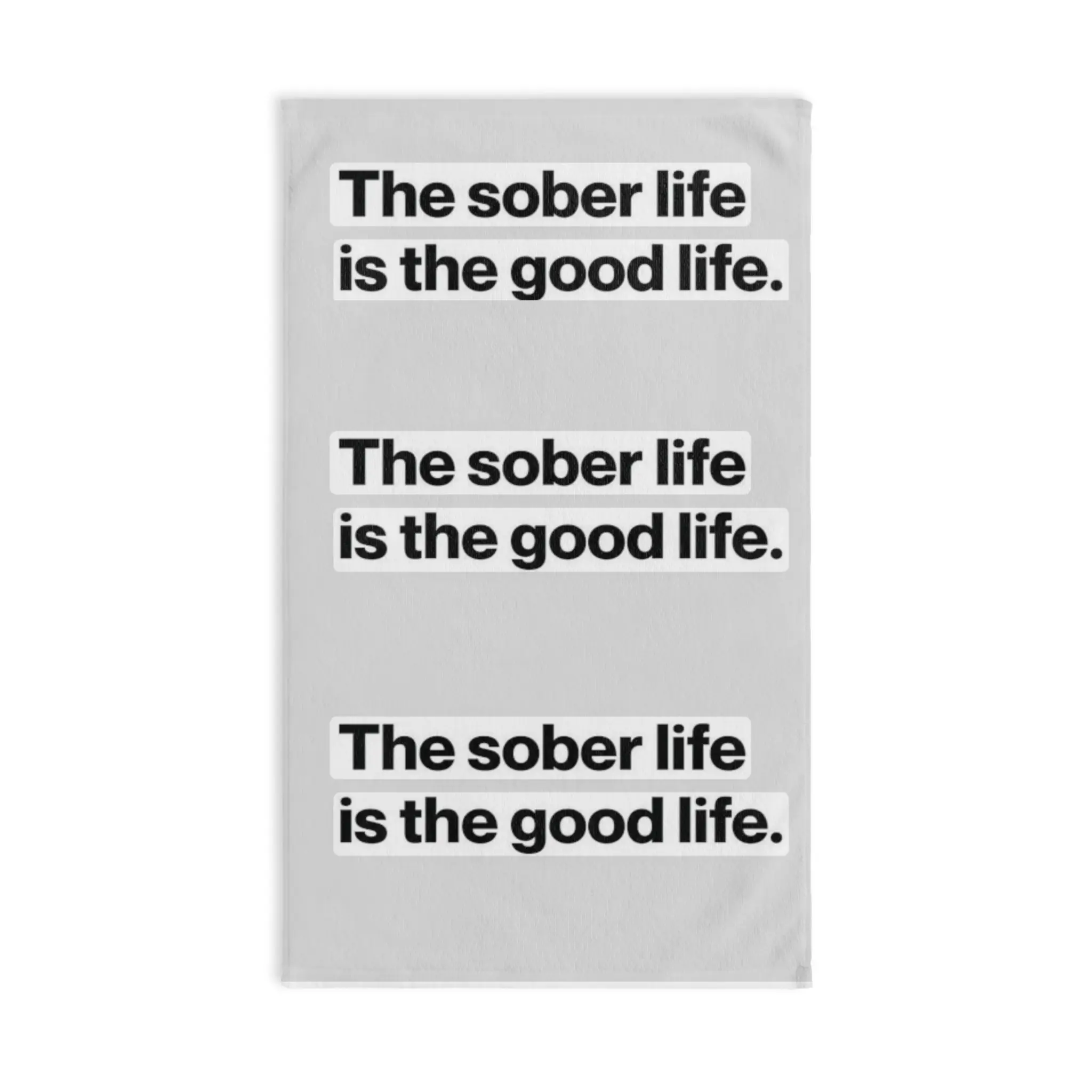 Sober Life Hand Towel - Motivational Kitchen Decor, Recovery Gift, Home Towel, Positive Affirmation, Sober Living