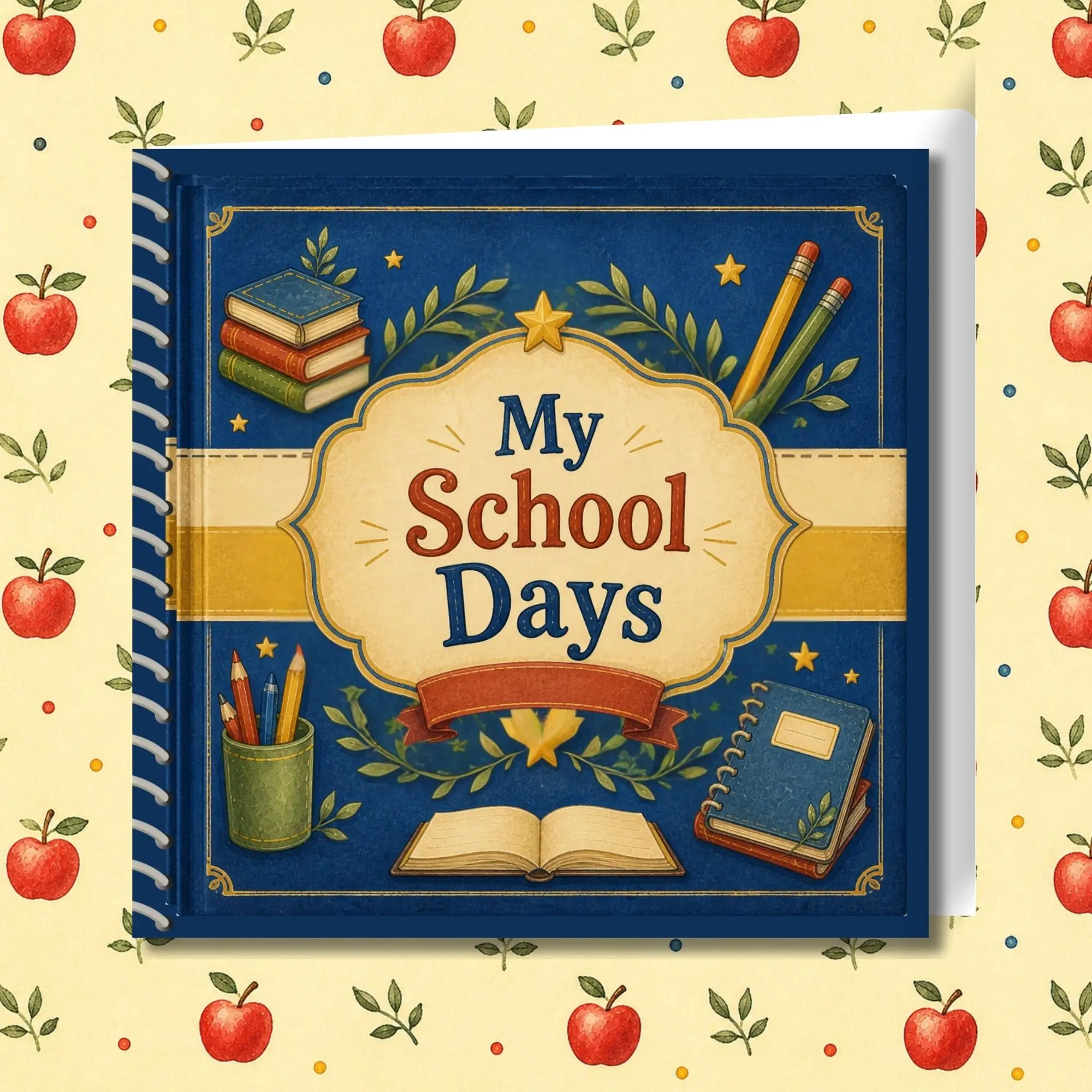 My School Days Scrapbook- Fully Designed Layout Pages