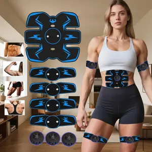 Electronic Muscle Stimulator, Abs Stimulator Muscle Toner, Ab Machine Trainer for All Body, Core Glutes Trainer, Rechargeble for Fitness Strength Training Workout Equipment for Men and Women