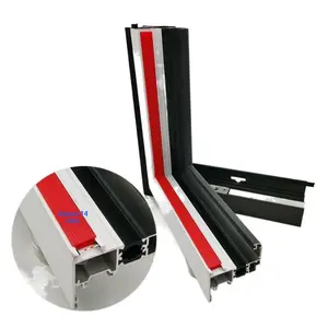 Aluminum dustproof strip for thermal break, European standard slot system decorative sealing strip for aluminum window frames