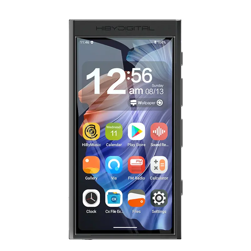 HiBy Digital M300 Android 13 MP3 Player with FM Radio & Parental Control, Bluetooth 5.0 WiFi Streaming, 4" Touchscreen, 3GB+32GB, Up to 2TB Expandable Storage